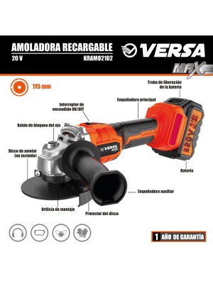 Amoladora Recargable Versa Max