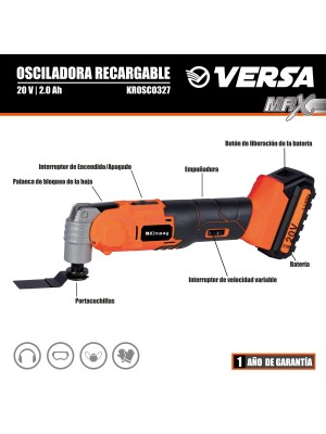 Osciladora Recargable Versa Max